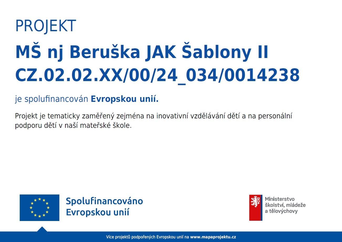 Projekt spolufinancovaný Evropskou unií